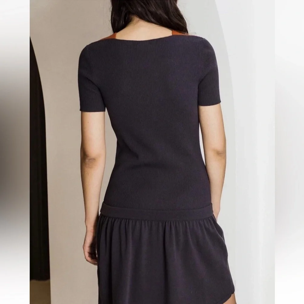 CHANEL Black Short Sleeve Dress